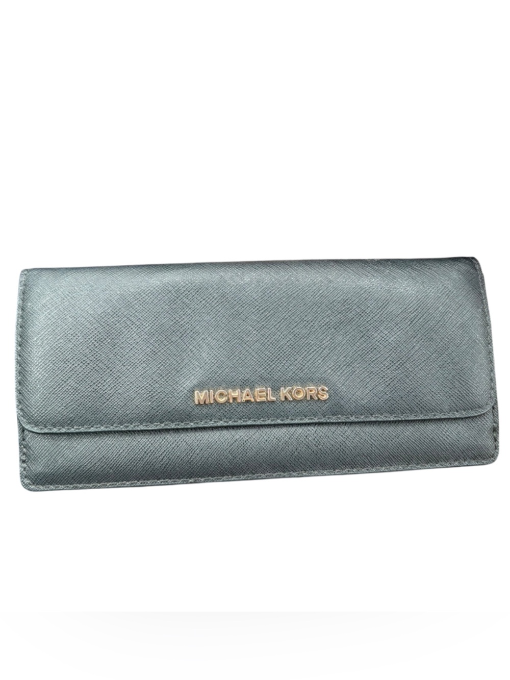 Michael Kors Black Jet Set Wallet with Gold Logo
